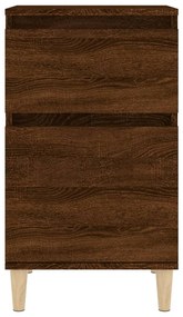 Mesa de cabeceira 40x35x70 cm cor carvalho castanho