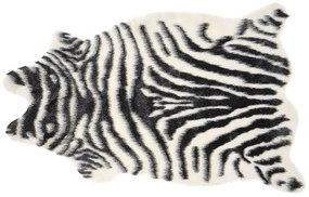 Tapete em pele sintética com padrão de zebra 60 x 90 cm NAMBUNG Beliani