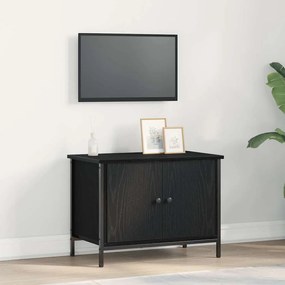 vidaXL Gabinete para TV Carvalho Preto 60 x 35 x 45 cm