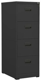 vidaXL Arquivador 46x62x133 cm aço antracite