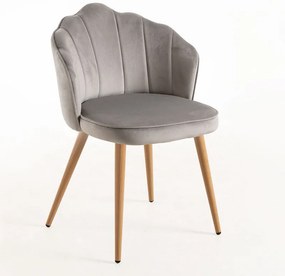 Cadeira Menpu - Cinzento - Design Nórdico