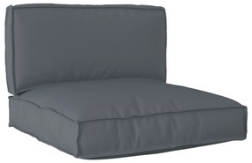 vidaXL Conjunto de 2 Almofadas de Palete Tecido Oxford Antracite