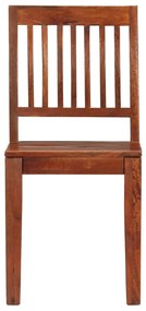 Cadeiras de jantar 2 pcs madeira de mangueira maciça