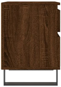 Mesas de cabeceira 2 pcs derivados de madeira carvalho castanho