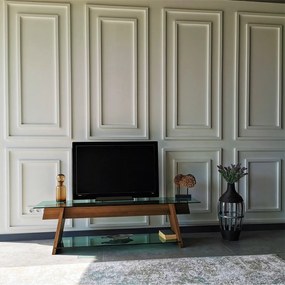 Móvel TV TV202 – Nogueira – 158 cm x 45 cm x 40 cm