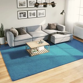 Tapete de pelo curto OVIEDO 240x340 cm turquesa
