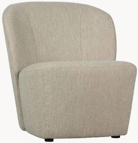Poltrona estofada em bouclé Lofty