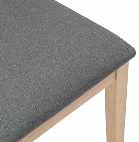 Cadeiras de jantar com almofadões 2 pcs madeira maciça
