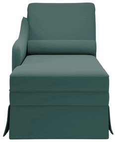 Chaise lounge c/ reforço/apoio de braços direito veludo