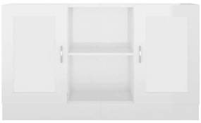 Aparador 120x30,5x70 cm derivados de madeira branco brilhante
