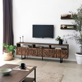 Unidade de TV Aristo – Nogueira – 170x40x30 cm