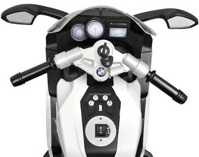 Motocicleta eléctrica BMW 283 para crianças- branca 6V