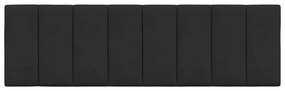 Almofadão de cabeceira 160 cm veludo preto