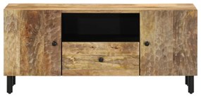 Móvel de TV 105x33x46 cm madeira de mangueira maciça