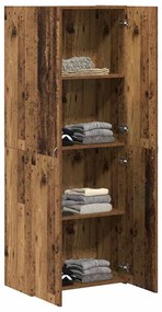 Highboard em Madeira Velha 60 x 32 x 153 cm - feito de madeira engenhe