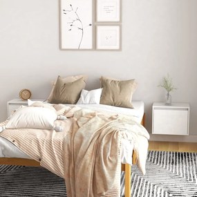 813438 vidaXL Armários de parede 2 pcs 45x30x35 cm pinho maciço branco