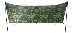 Lona de campismo 438x376x212 cm impermeável camuflagem
