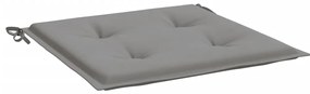 Almofadões p/ cadeiras de jardim 2 pcs tecido oxford cinza