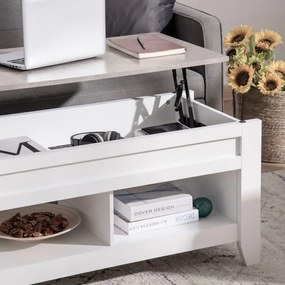 Mesa de Centro Orion com Tampo Elevatório - Design Minimalista