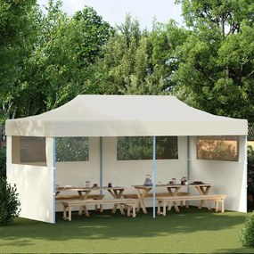 41582 vidaXL Tenda para festas pop-up dobrável 3 x 6 m creme