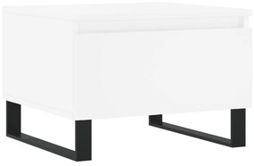 Mesas de centro 2 pcs 50x46x35 cm derivados de madeira branco
