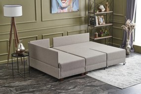 Sofá-Cama de Canto Fly – Creme – 210x70x280 cm