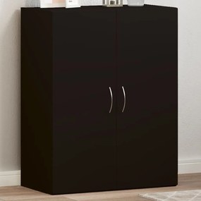 vidaXL Arquivador 60x32x77,5 cm derivados de madeira preto