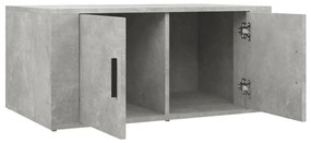 Mesa de centro 80x50x36 cm derivados madeira cinzento cimento