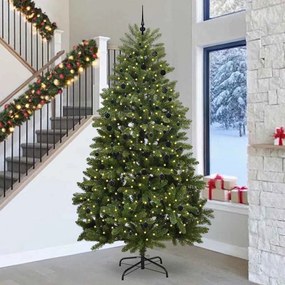 vidaXL Árvore de Natal Artificial Verde 300 cm PVC e Metal
