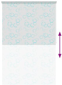 Estore de rolo para o duche 160x240 cm bolhas