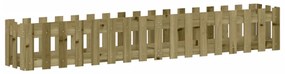 Canteiro elevado c/ design cerca 200x30x30 cm pinho impregnado