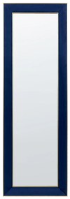 Espelho de pé com moldura em veludo azul 50 x 150 cm LAUTREC Beliani