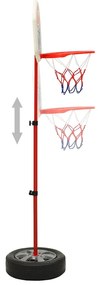 Conjunto de basquetebol infantil ajustável 120 cm