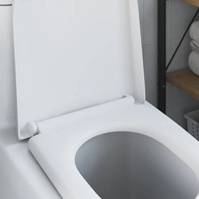 vidaXL Assento de Vaso com Liberação Rápida e Fechamento Suave Duroplast Branco