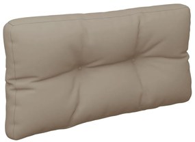 Almofadões de paletes 2 pcs tecido cinza-acastanhado