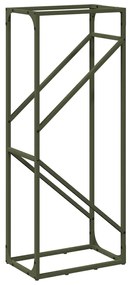 Suporte para lenha aço laminado a frio verde azeitona