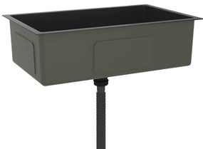 Lava-louça de cozinha artesanal aço inoxidável preto