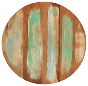 Mesa de centro forma de taça Ø50x24cm madeira recuperada branco