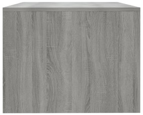 Mesa de centro 102x55x42 cm madeira processada sonoma cinzento