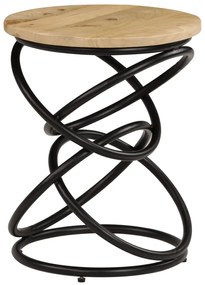 Mesa de extremidade madeira de mangueira maciça 40x50 cm