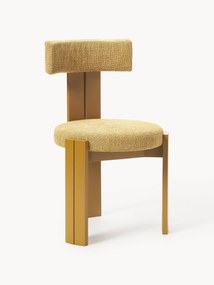 Cadeira de jantar estofada em madeira Katya