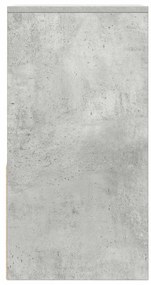Mesas de cabeceira c/ gaveta 2pcs 35x34x66,5cm cinzento cimento