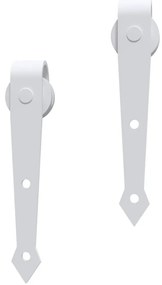 Porta de correr com ferragens 95x210 cm madeira de pinho maciça