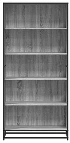 Estante 80,5x35x170,5 cm derivados de madeira cinzento sonoma