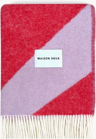 Manta em lã com padrão de ziguezague Swirl