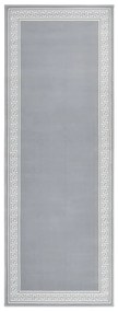 vidaXL Passadeira 60x150 cm polipropileno cinzento com padrão