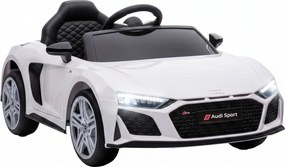 Carro Elétrico Infantil 2 a 5 anos Audi R8 Spider 12 V com Comando 2,4 GHz 2 Motores e Suspensão Traseira Branco
