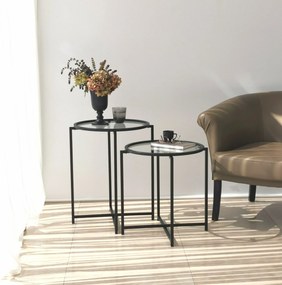 Mesa Lateral S412 – Preto – 50cm x 60cm x 50cm | 50cm x 50cm x 50cm