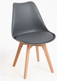 Pack 4 Cadeiras Synk Basic - Cinza escuro