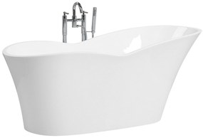Banheira autónoma em acrílico branco 170 x 80 cm DULCINA Beliani
